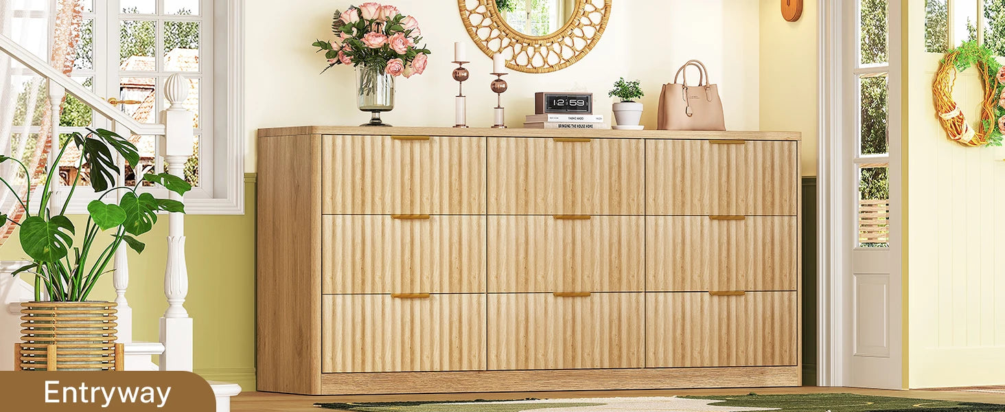 Dresser for Bedroom with 9 Drawers