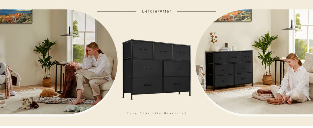 Dresser with 7 cloth drawers



Length
110.00
Width
32.00
Height
14.00
unit
Organization
gigis-home-decor-shop:sser For Bedroom 7 Fabric Drawers