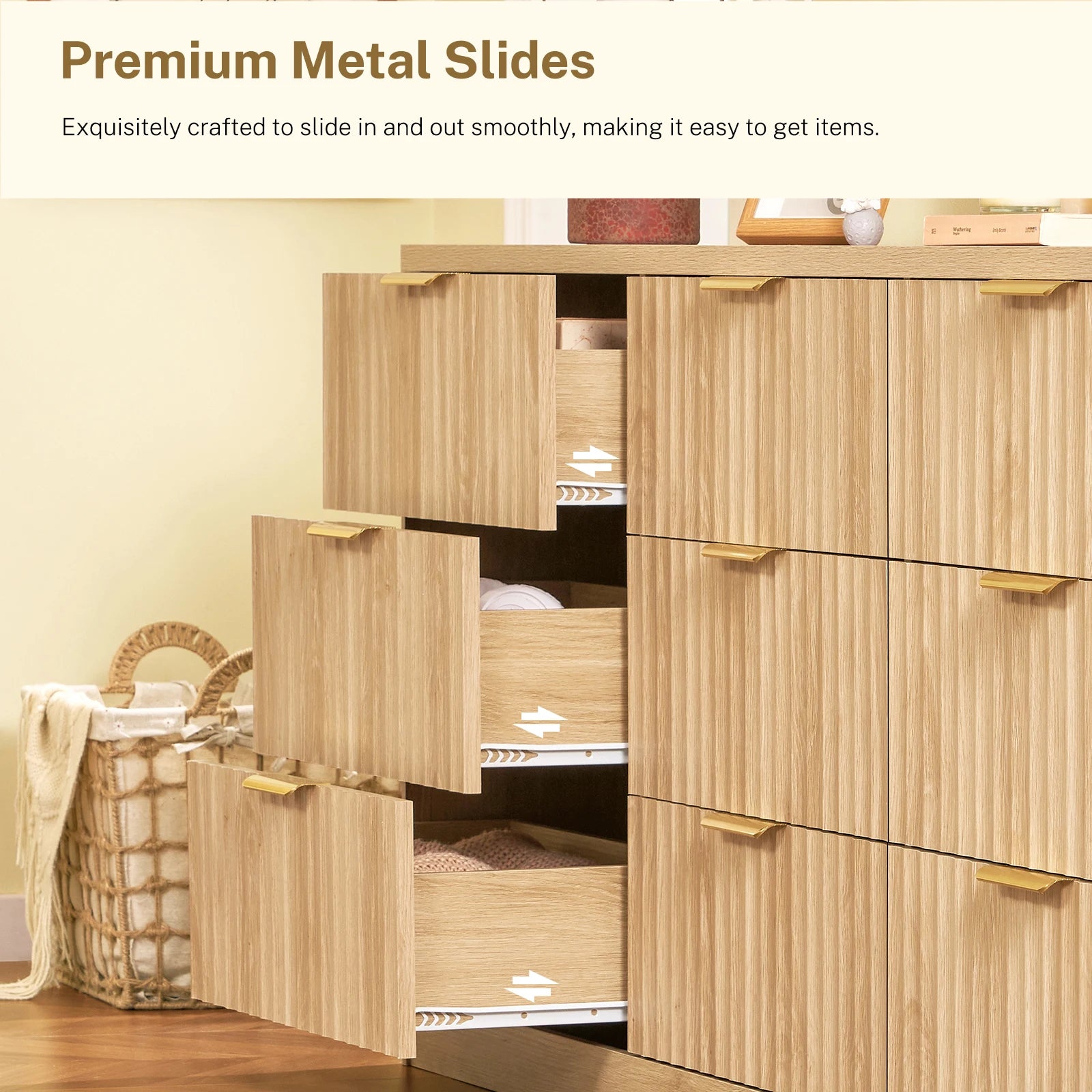 Dresser for Bedroom with 9 Drawers