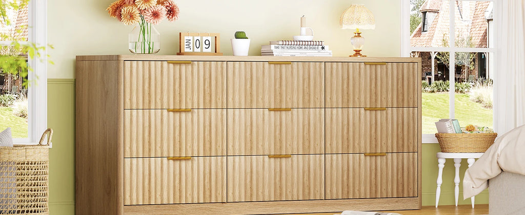 Dresser for Bedroom with 9 Drawers