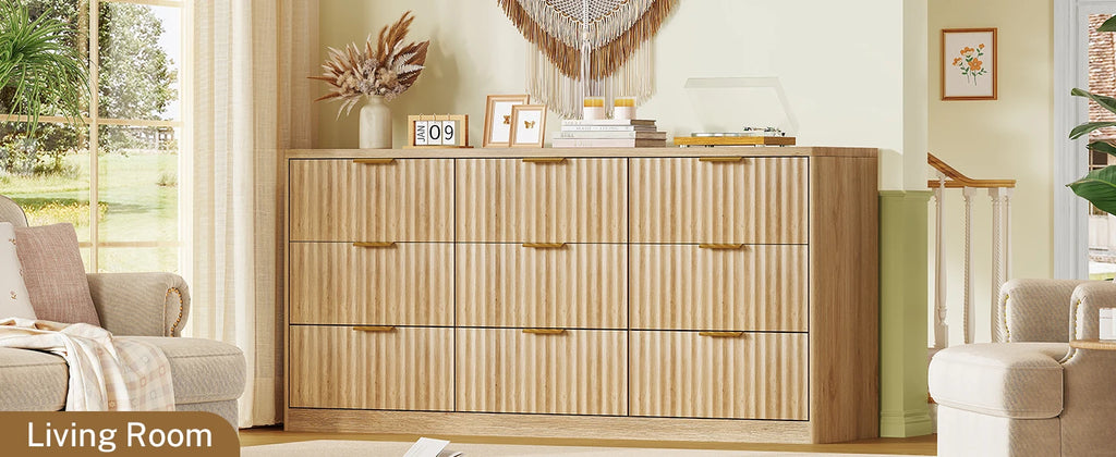 Dresser for Bedroom with 9 Drawers