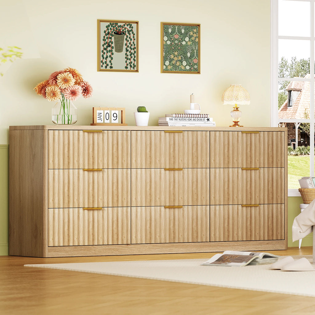 Dresser for Bedroom with 9 Drawers