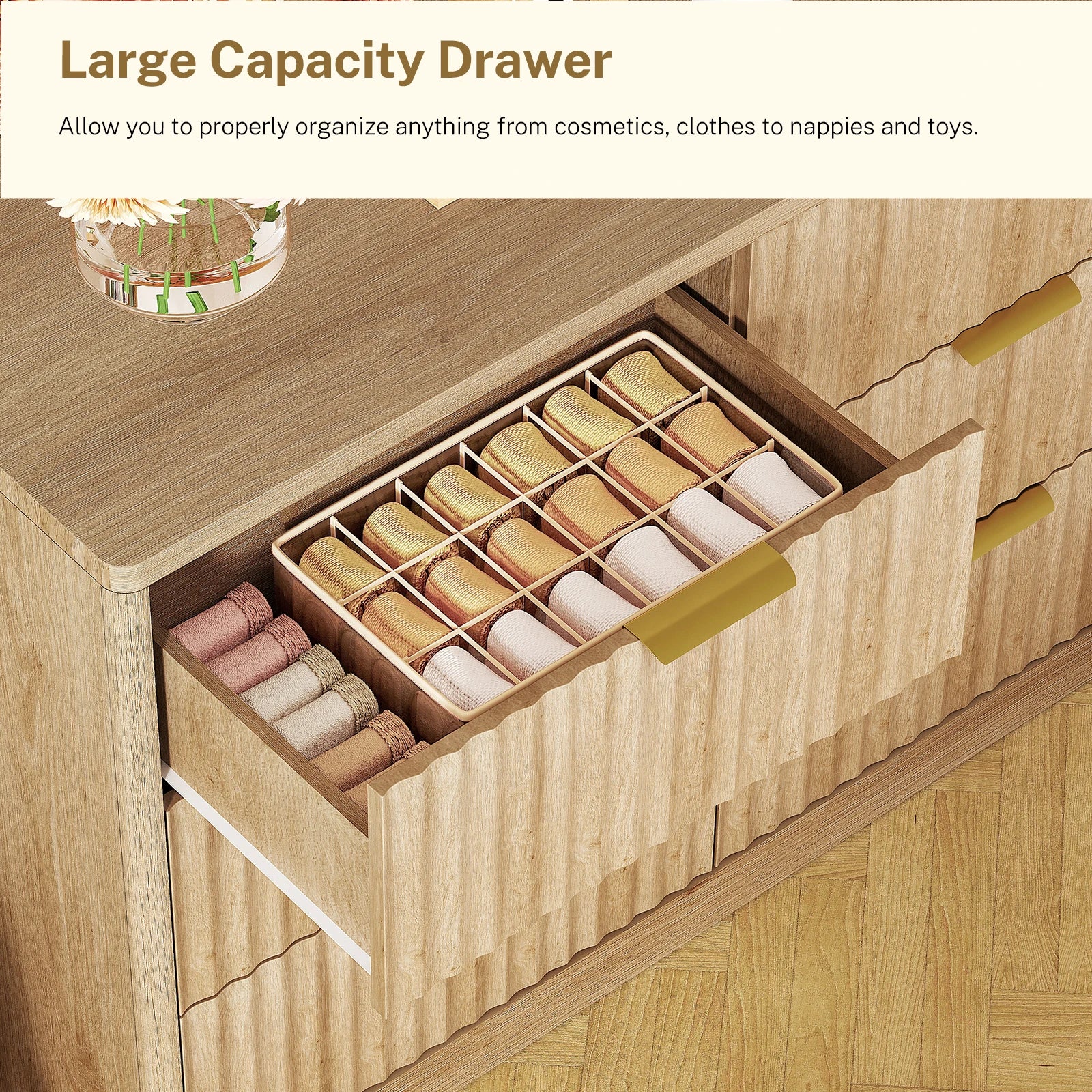 Dresser for Bedroom with 9 Drawers