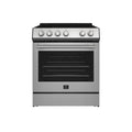 Forno Leonardo 30-Inch Stainless Steel Electric Range, True Convection, Energy Efficient