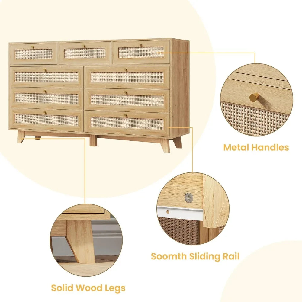 Dresser 5 Drawer Tall Chest