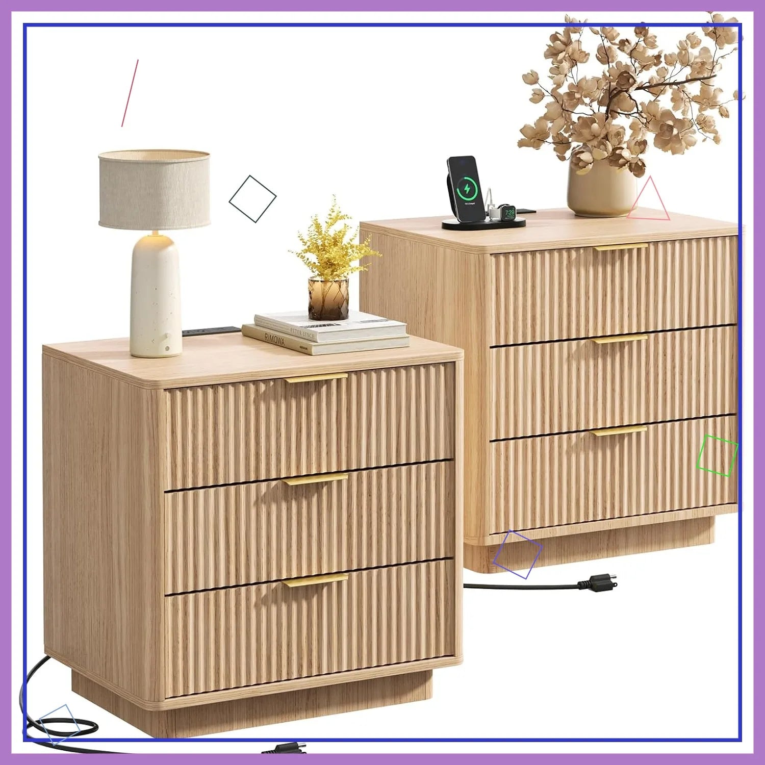Nightstand Set of 2