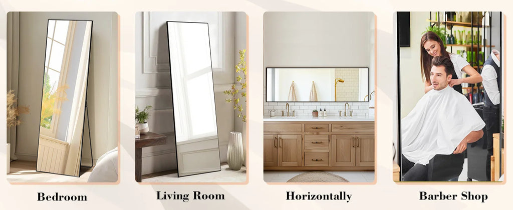 Mirror Standing Hanging or Leaning