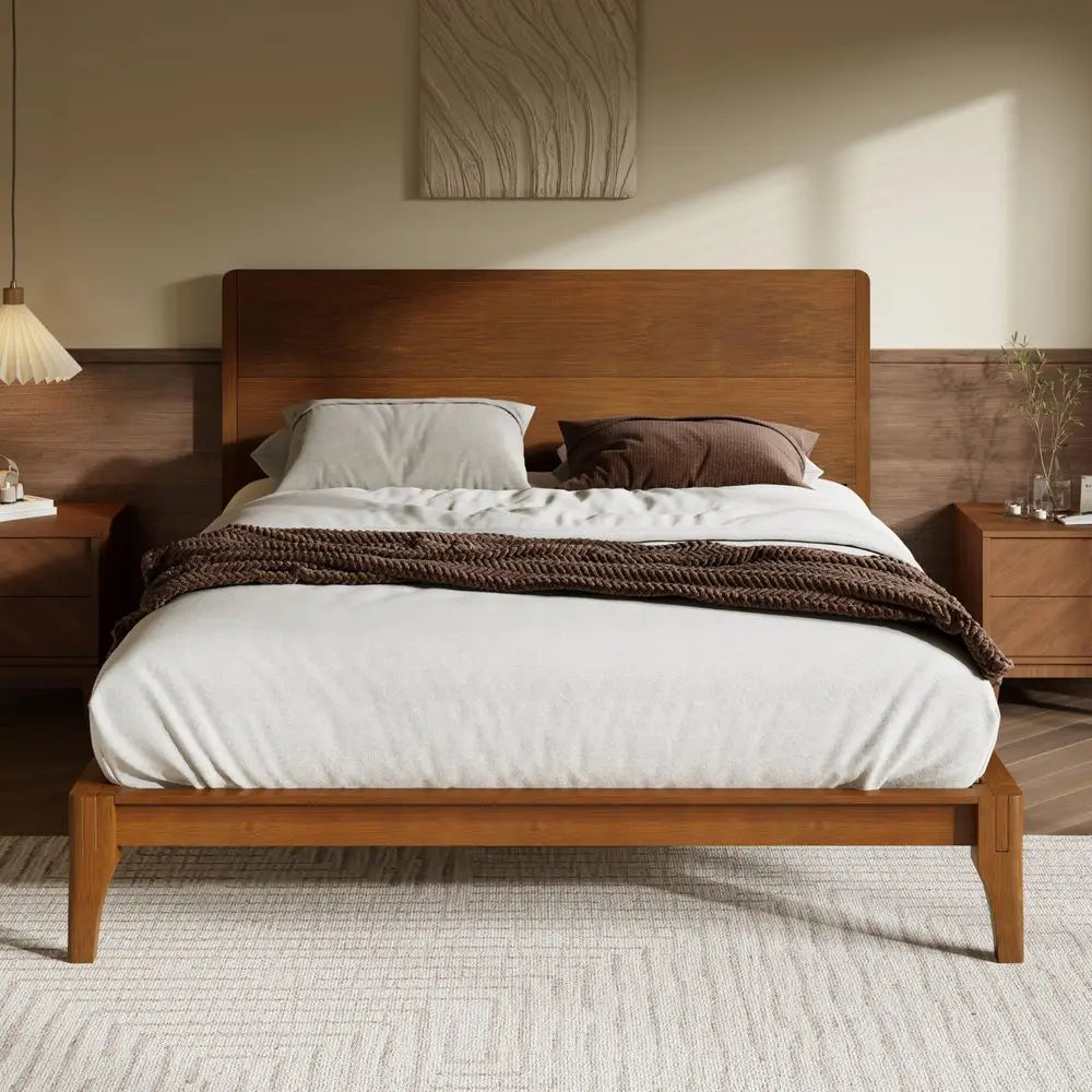Queen Size Bamboo Platform Bed