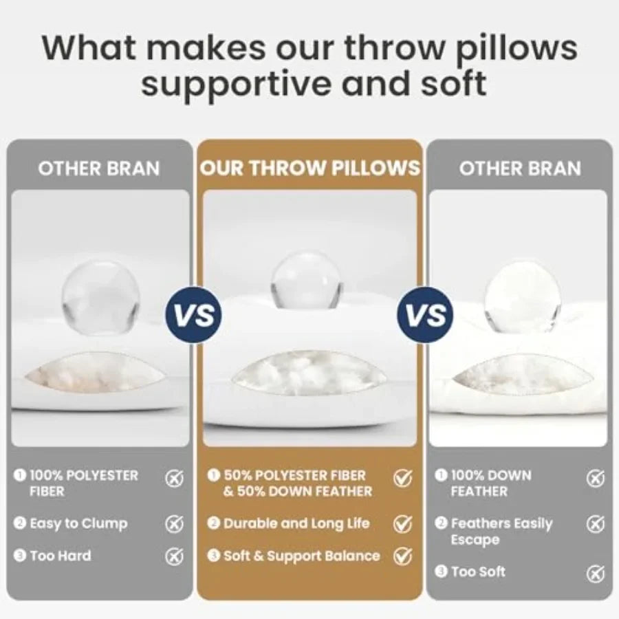 Pillows 20x20 Euro Pillow Set of 2