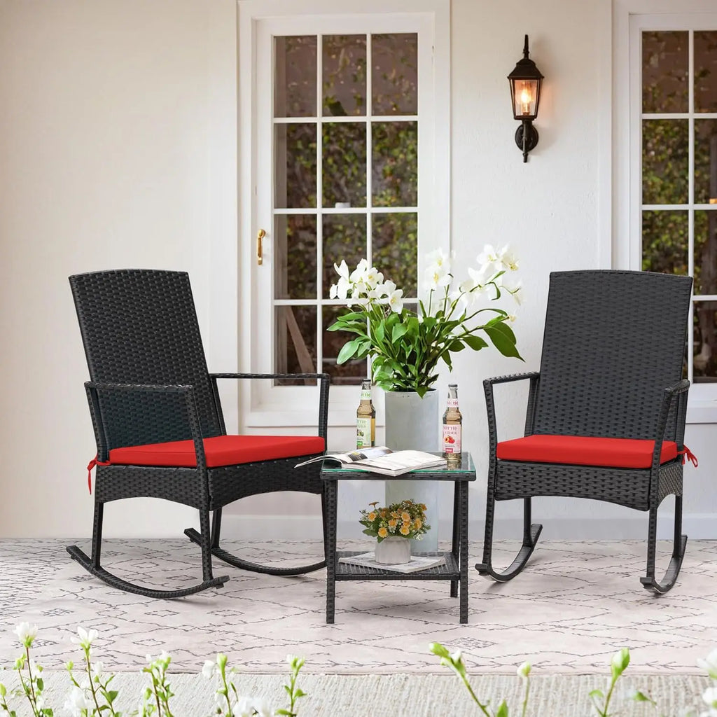 Rocking Chair Outdoor Rattan Patio Chairs