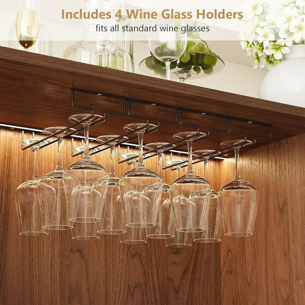 Wine & Liquor Cabinet with Power Outlet