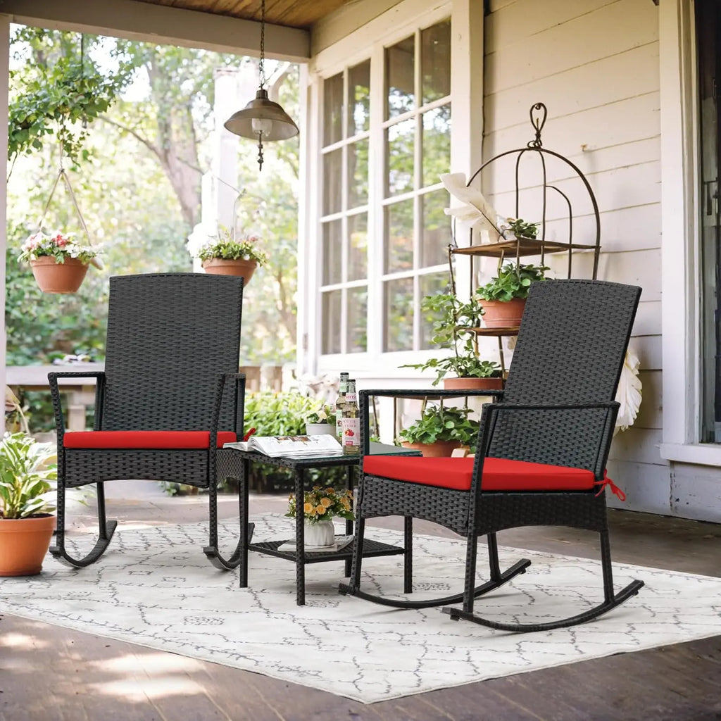 Rocking Chair Outdoor Rattan Patio Chairs