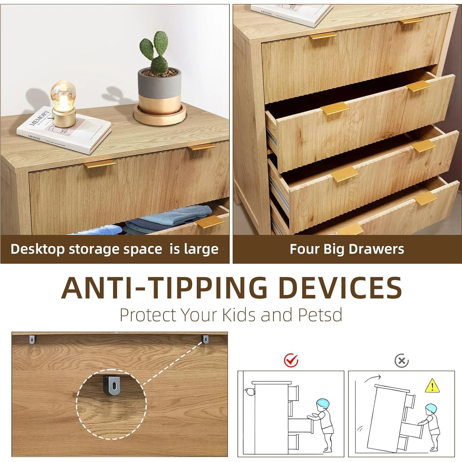 Dresser Modern  4 Drawers