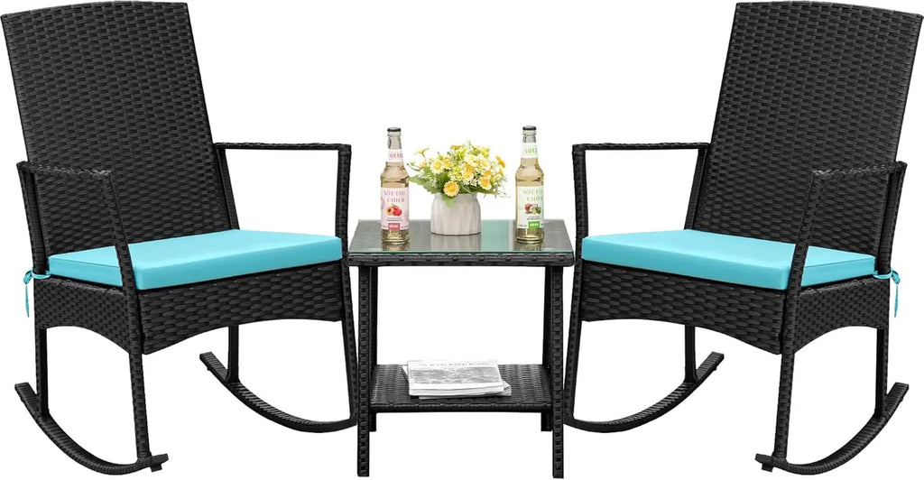 Rocking Chair Outdoor Rattan Patio Chairs