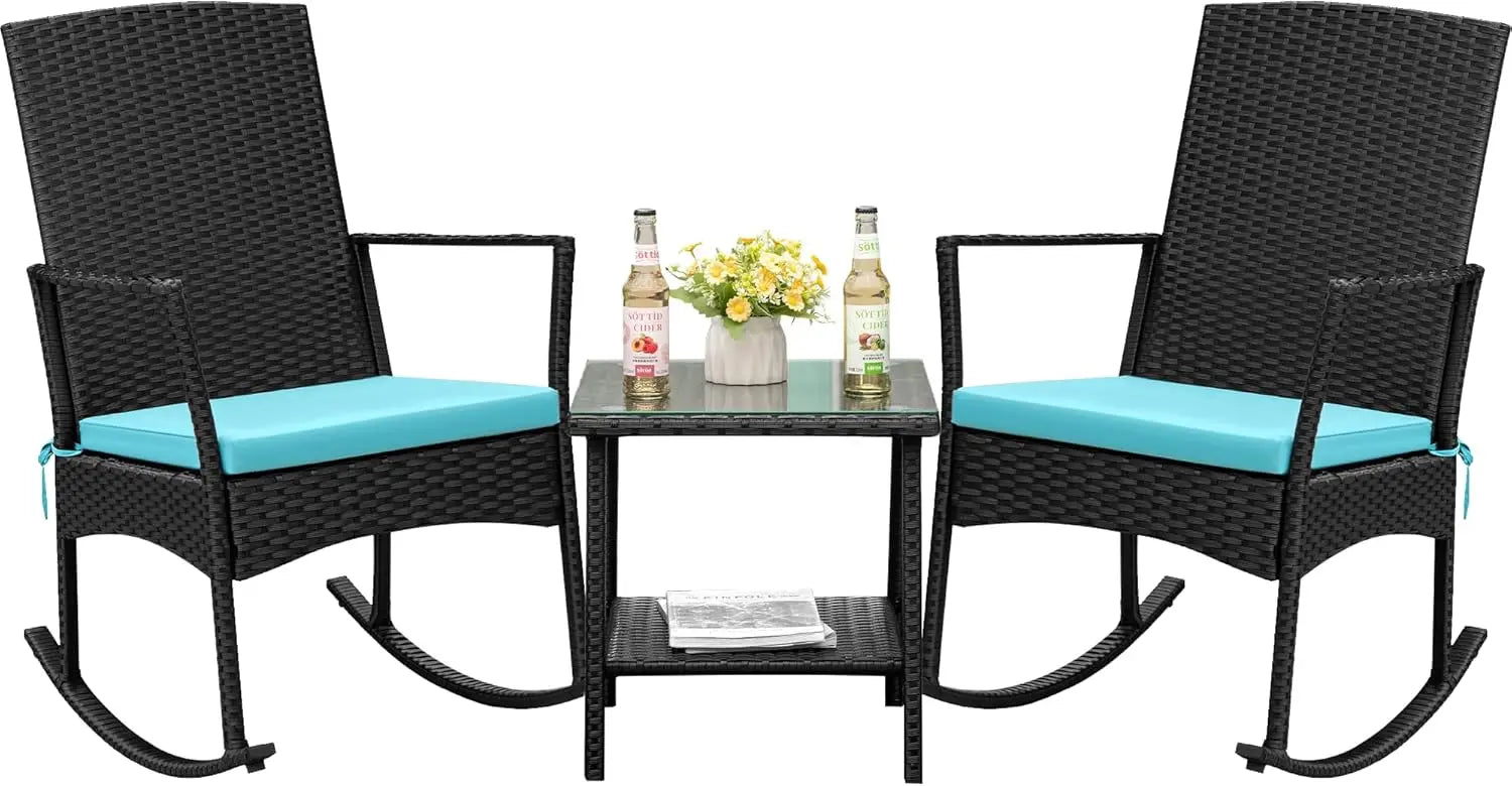 Rocking Chair Outdoor Rattan Patio Chairs