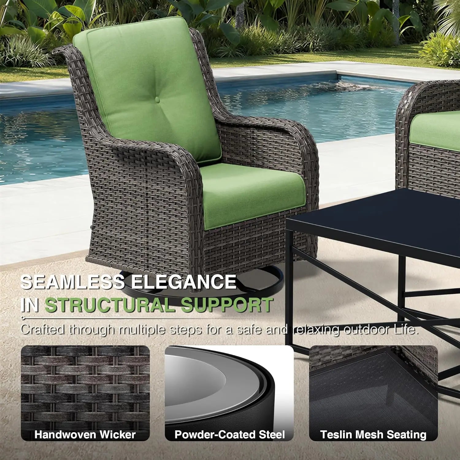 Outdoor Swivel Rocker Patio Chairs