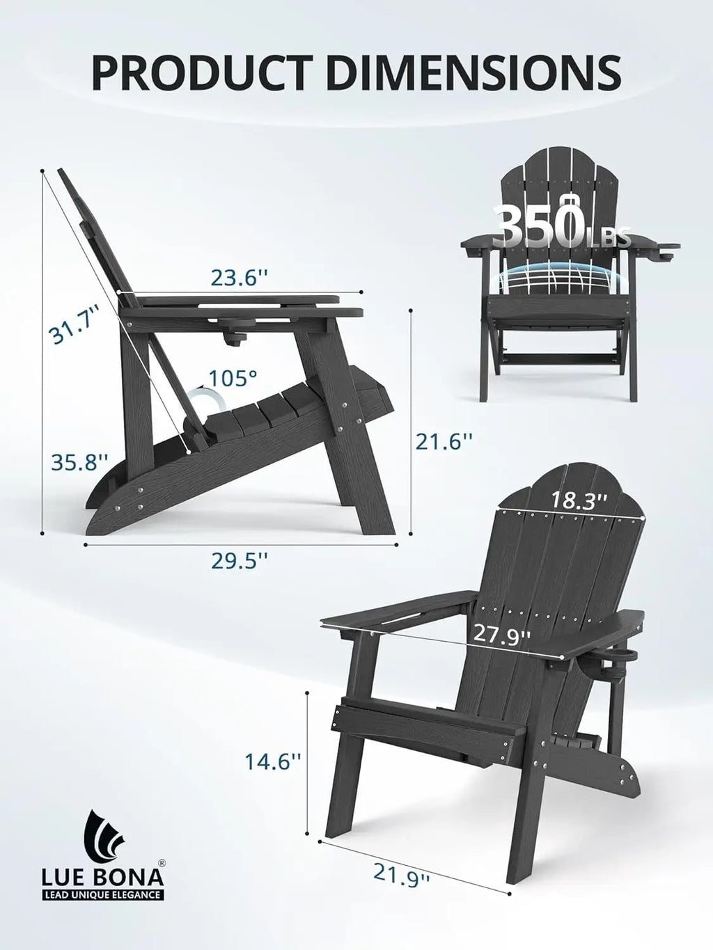 Adirondack Chairs Set of 4