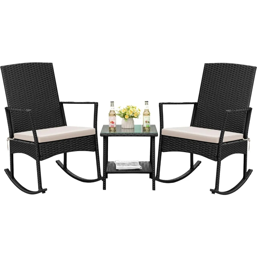 Rocking Chair Outdoor Rattan Patio Chairs
