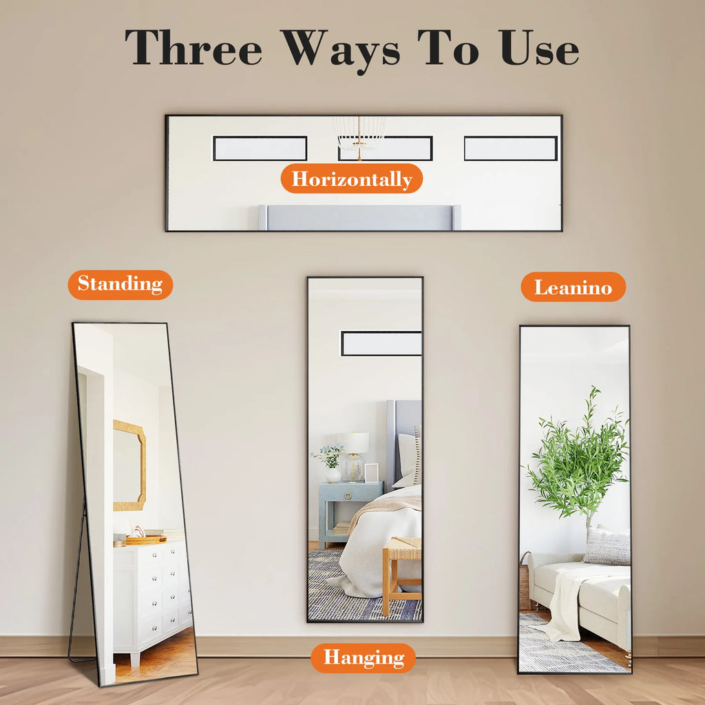 Mirror Standing Hanging or Leaning