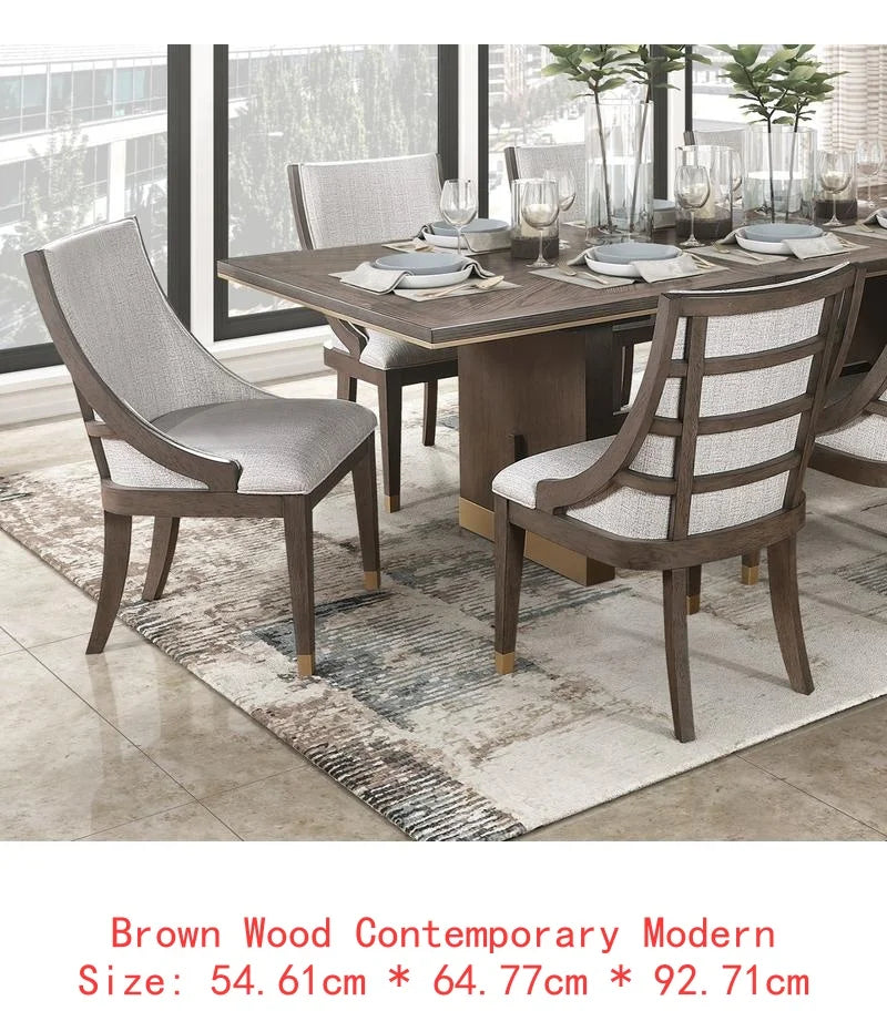 Dining Set with Extension Table and 4 Armchairs