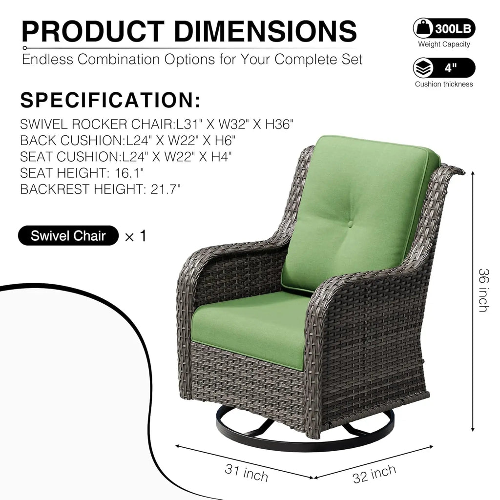 Outdoor Swivel Rocker Patio Chairs