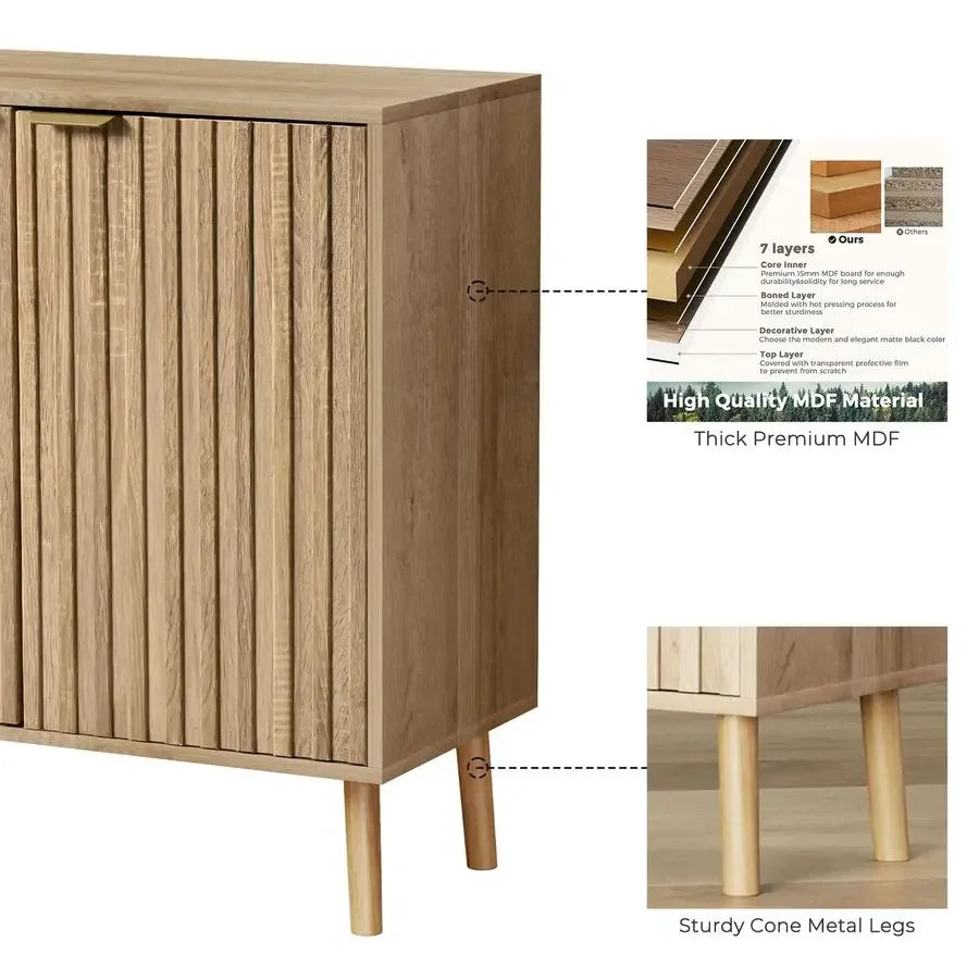 Wood Sideboard Buffet,
