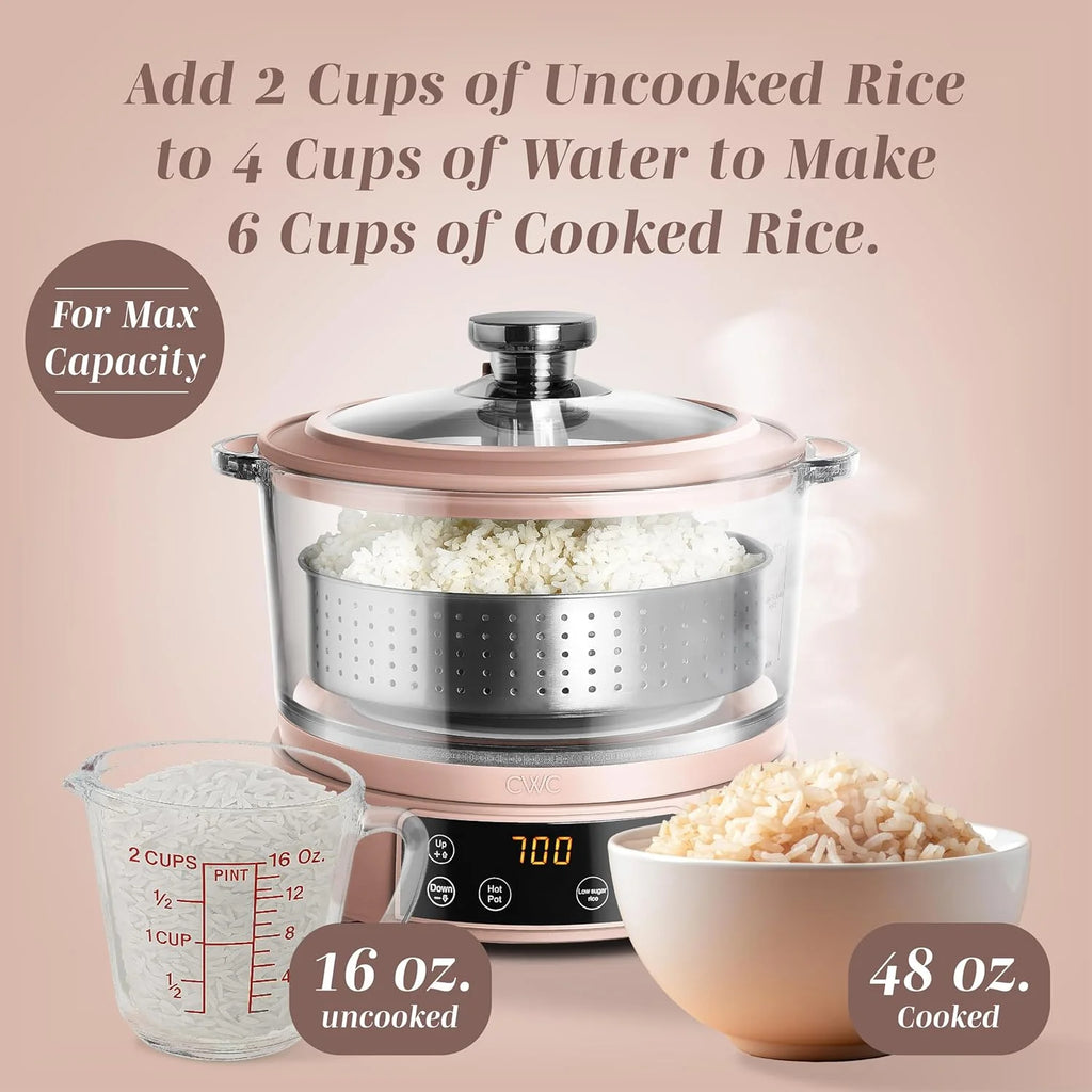 Rice Cooker-Makes 6 Cups Cooked