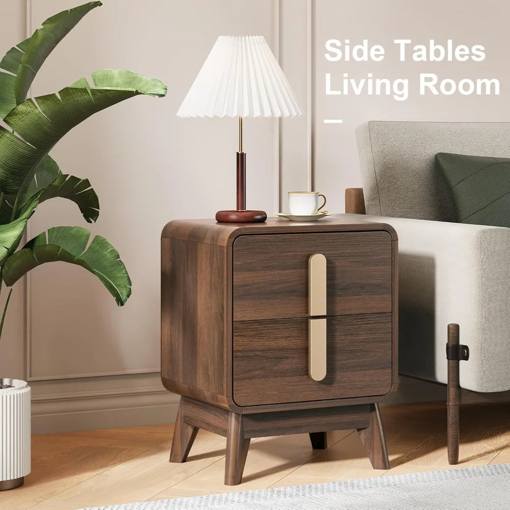 Mid Century Modern Nightstand Set of 2