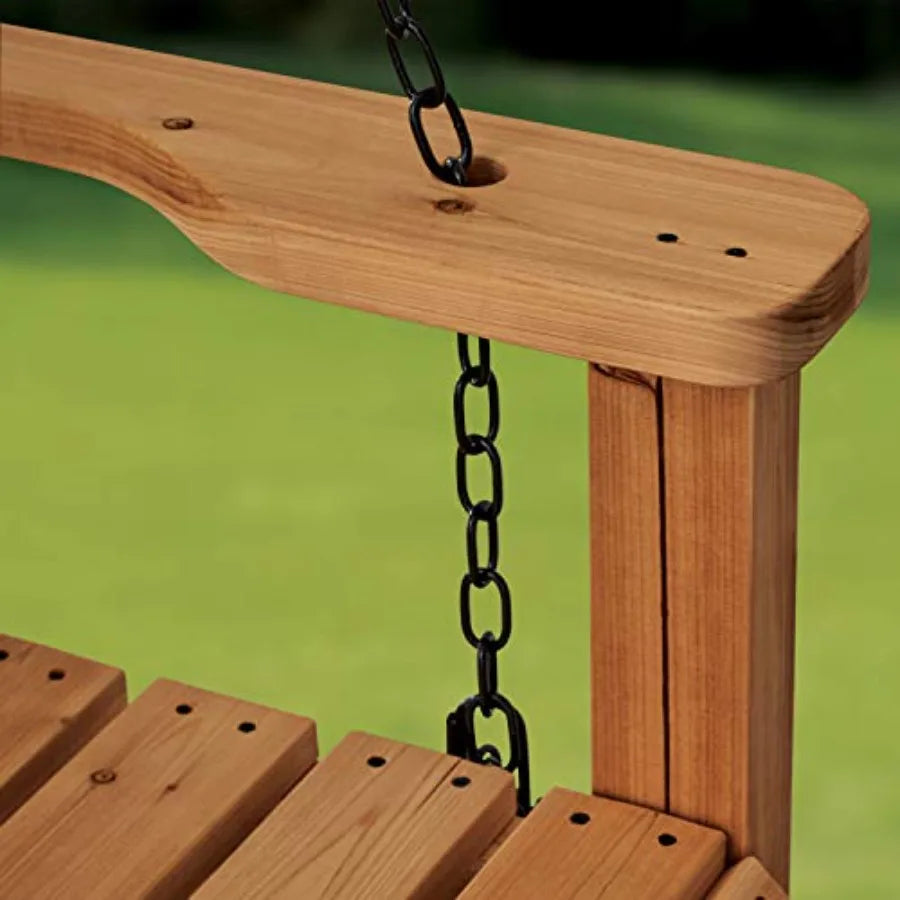 Porch Swing Bench with Two-Person Seating