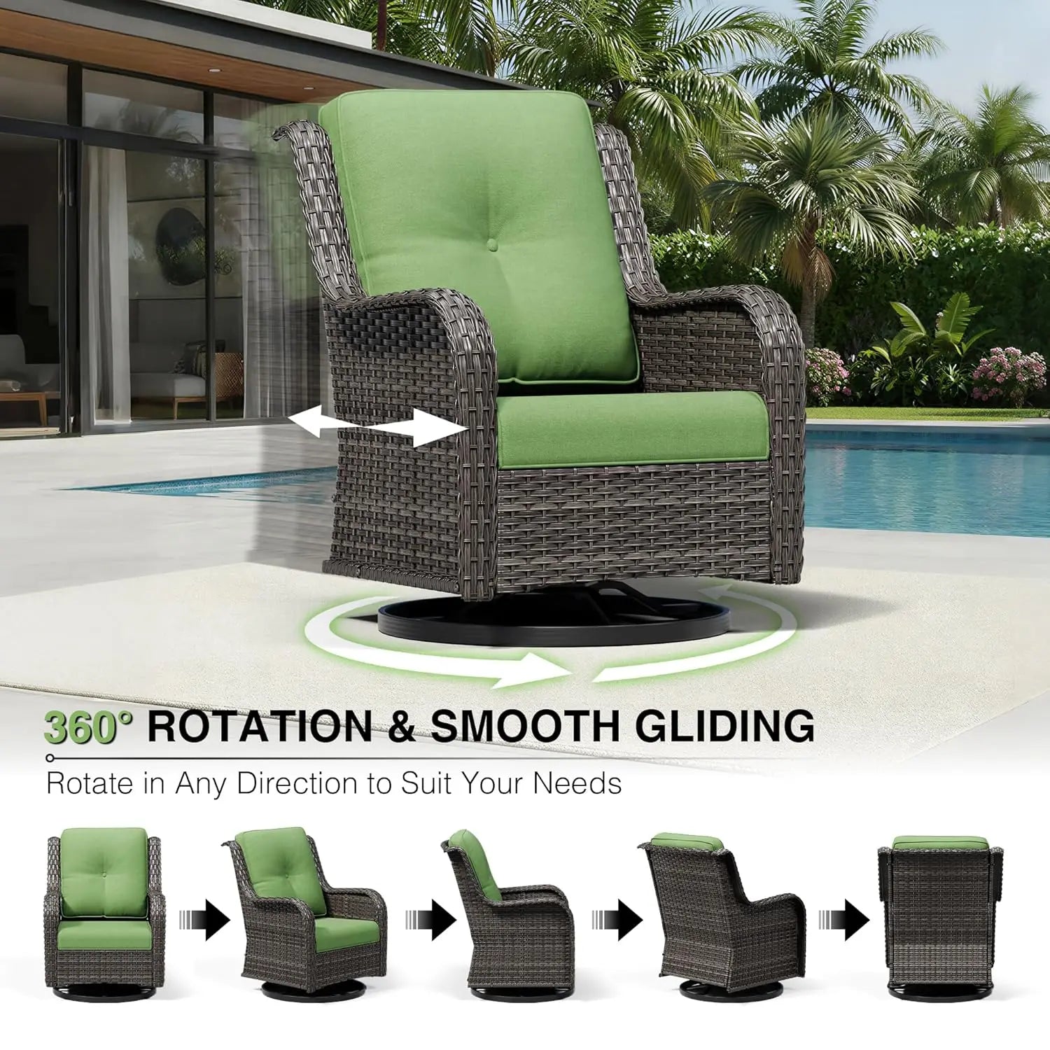 Outdoor Swivel Rocker Patio Chairs