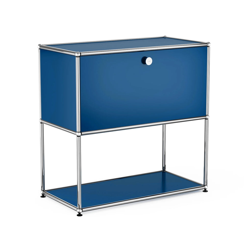 Nightstand Chrome Metal Side End Table