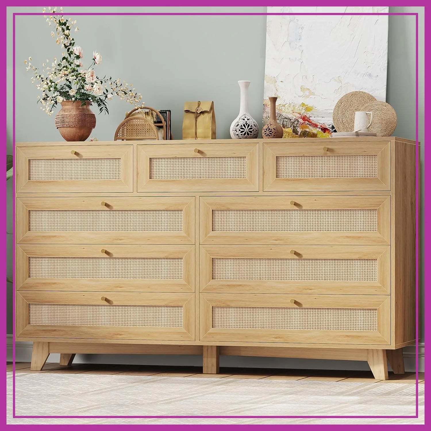Dresser 5 Drawer Tall Chest